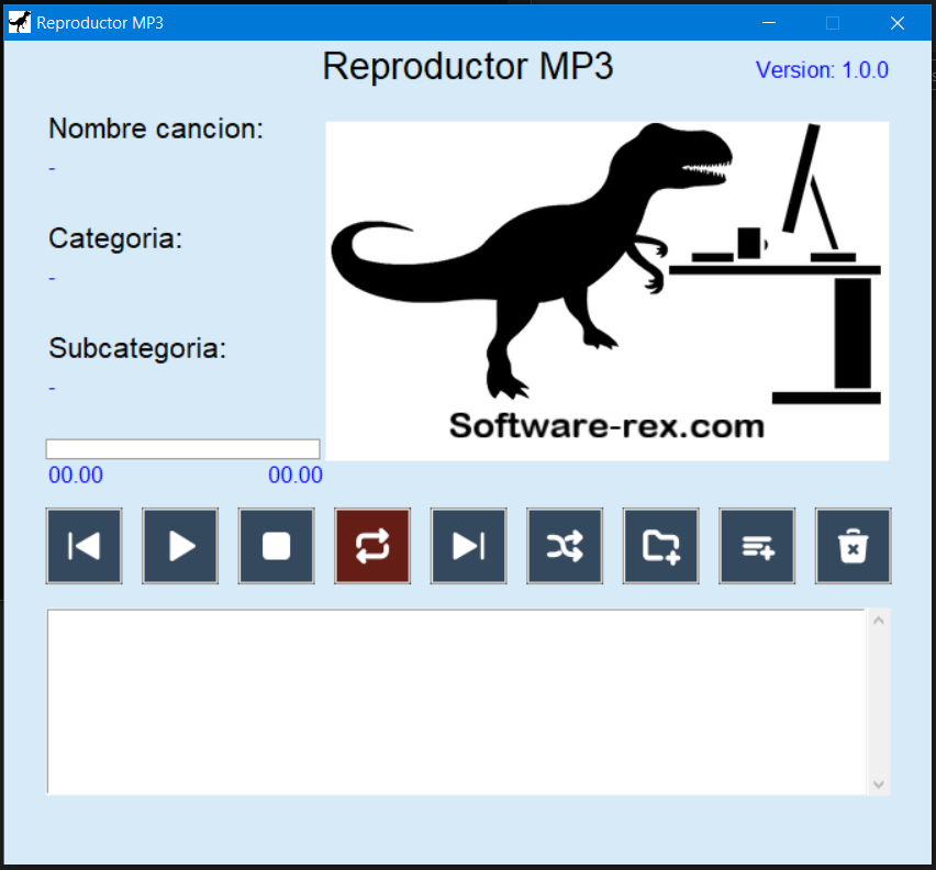 Reproductor MP3, versión de escritorio
